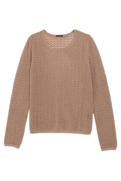 SESAME LUREX DECORATIVE OPENWORK KNIT SWEATER 4