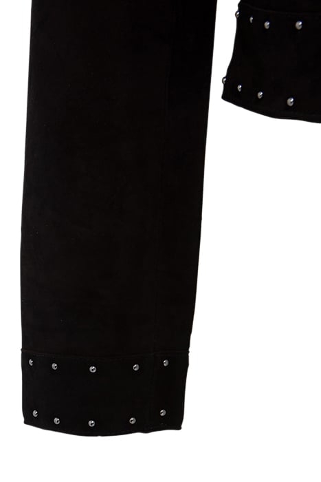 BLACK SUEDE STUDDED JACKET 8