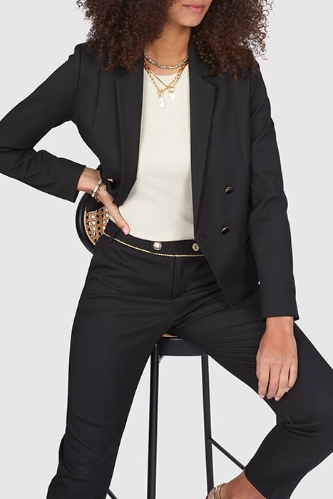 BLACK JACQUARD SUIT JACKET 3