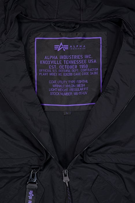 UTILITY FISHTAIL JACKET UV BLACK 6