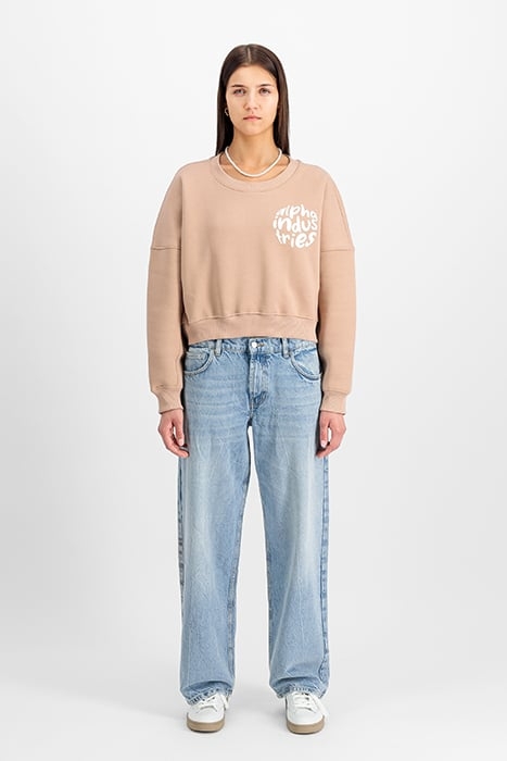 LOGO SWEATER DUSTY CORAL 1