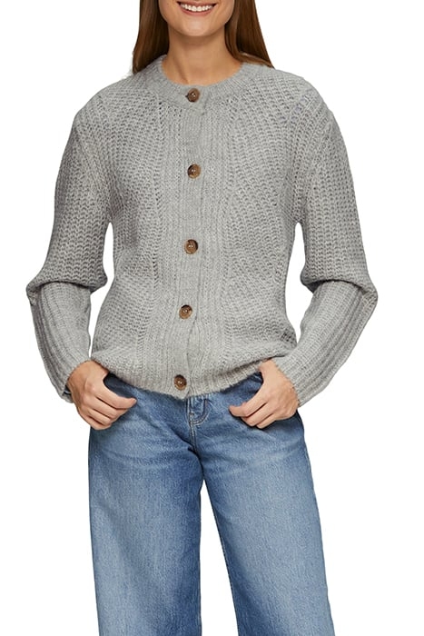 S.OLIVER CARDIGAN GREY-LIGHT 1