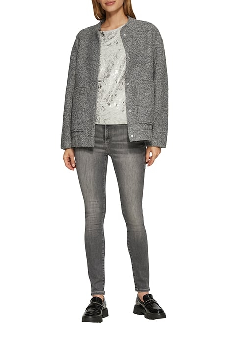 S.OLIVER T-SHIRTS GREY/BLACK 4