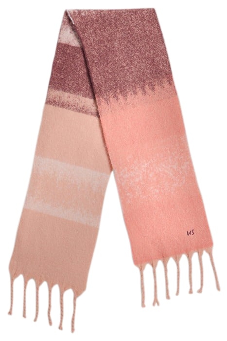 SHELLY SKINNY SCARF PINK MULTI 2