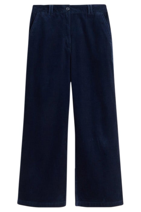 BELLE CORD WIDE LEG TROUSER DARK NAVY 3