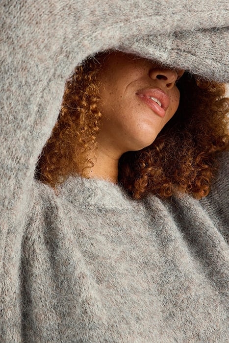 PAIGE PUFF SLEEVE JUMPER MID GREY 5