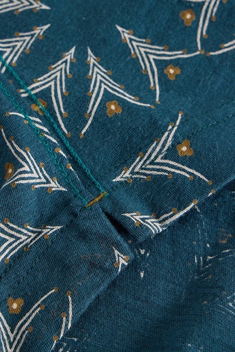 ANNIE JERSEY SHIRT TEAL MULTI 6