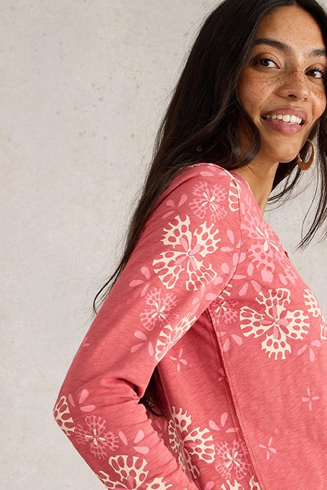 NELLY LS TEE PINK MULTI 5