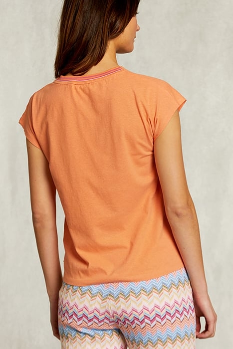 ORANGE SLEEVELESS T-SHIRT 2