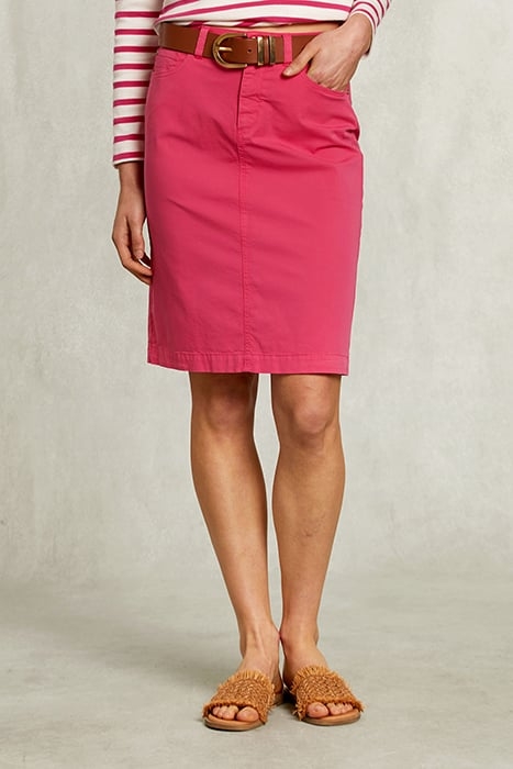 FUSHIA UNI MIDI SKIRT PINK 1
