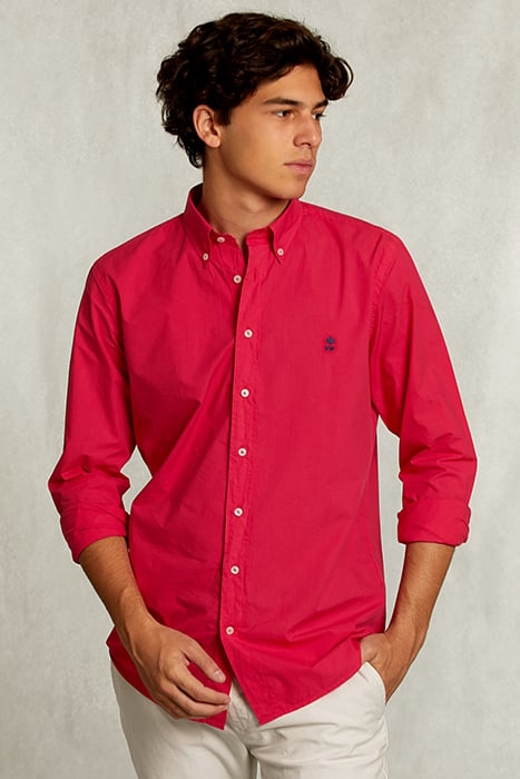 CUSTOM FIT POPLIN SHIRT FLIRT PINK 1