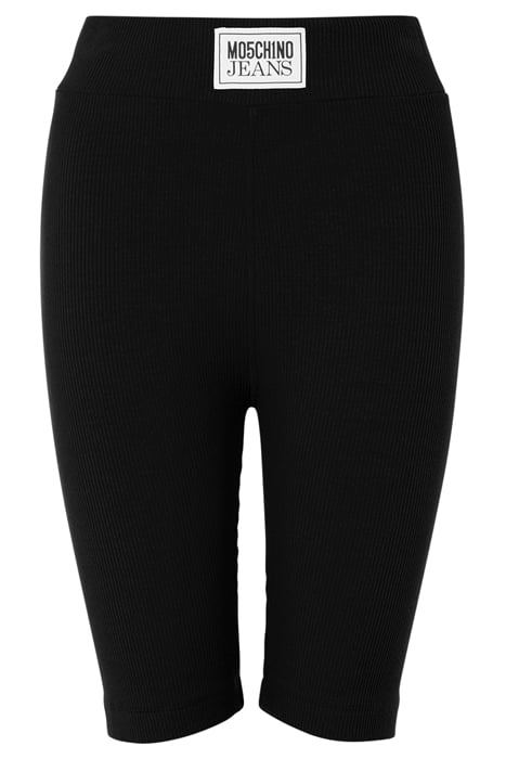 LOGO PATCH KNITTED CYCLING SHORTS BLACK 3