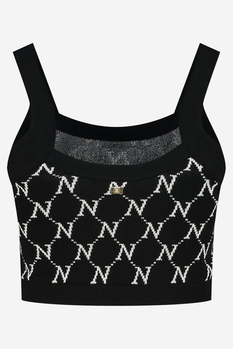 BRISBANE TOP BLACK/PEARL 8