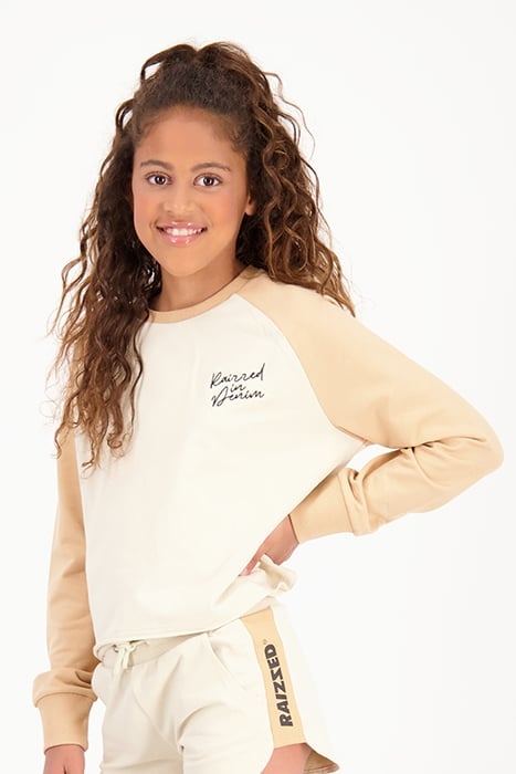 GIRLS WYOMING SWEATER LIGHT HONEY BROWN 1