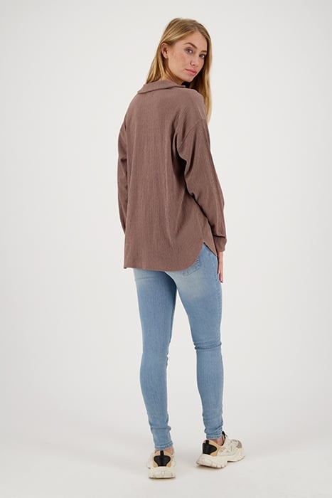 TESS BLOUSE ASH BROWN 2