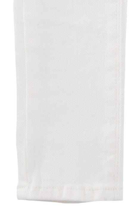 GIRLS' ECRU SKINNY JEANS WITH EMBROIDERY AND STUDS 7