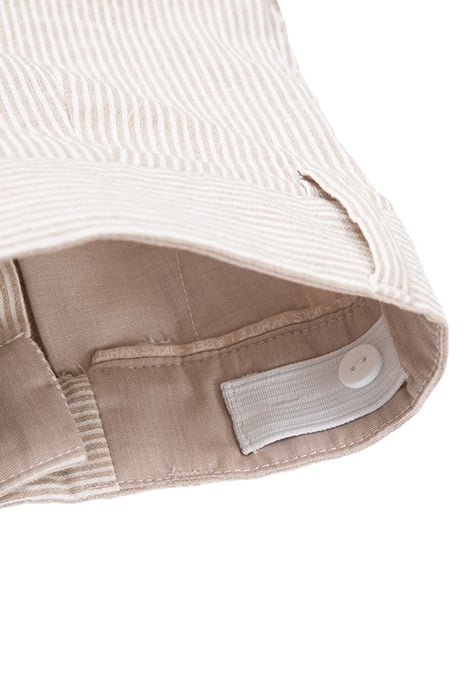 BOYS’ BEIGE STRIPED OCCASIONWEAR SUIT TROUSERS 6