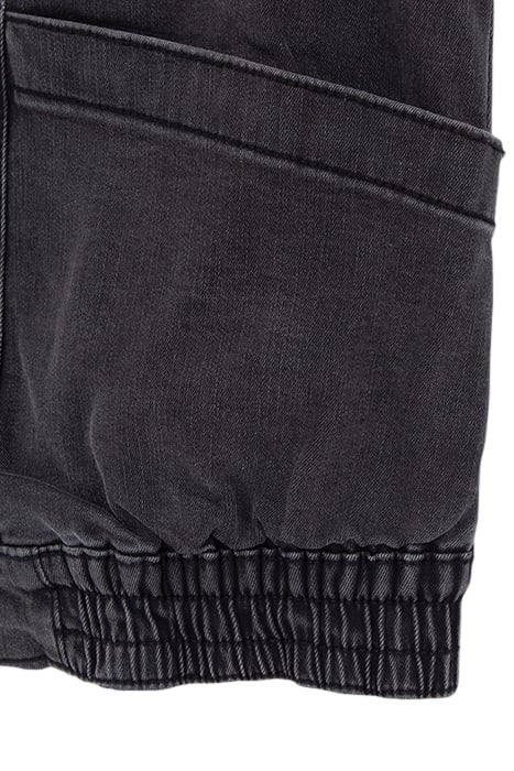 GIRLS' FADED BLACK DENIM SLEEVELESS JACKET 5