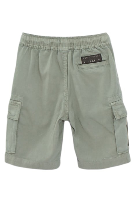 BOYS’ KHAKI CARGO BERMUDA SHORTS WITH ELASTICATED WAIST 2