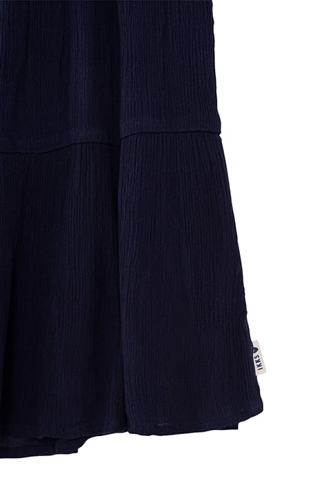 GIRL’S NAVY CREPE ATEBA BRACELET-STYLE EMBROIDERY DRESS 6