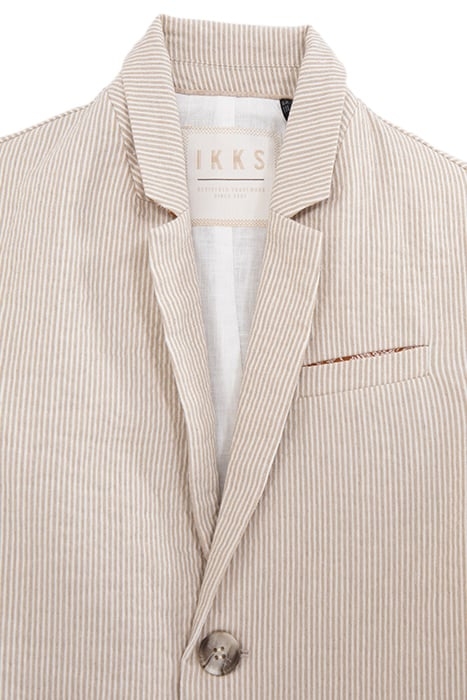 BOYS’ BEIGE STRIPED OCCASIONWEAR SUIT JACKET 3