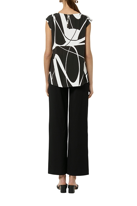 COMMA BLOUSES SLEEVELESS GREY/BLACK 3