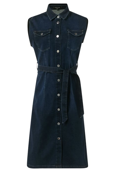 COMMA DRESSES BLUE-DENIM 4