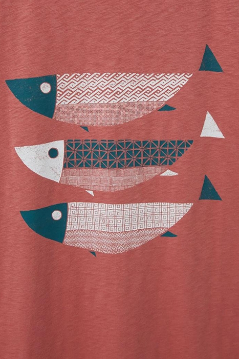 FISH GRAPHIC TEE DARK PINK 4