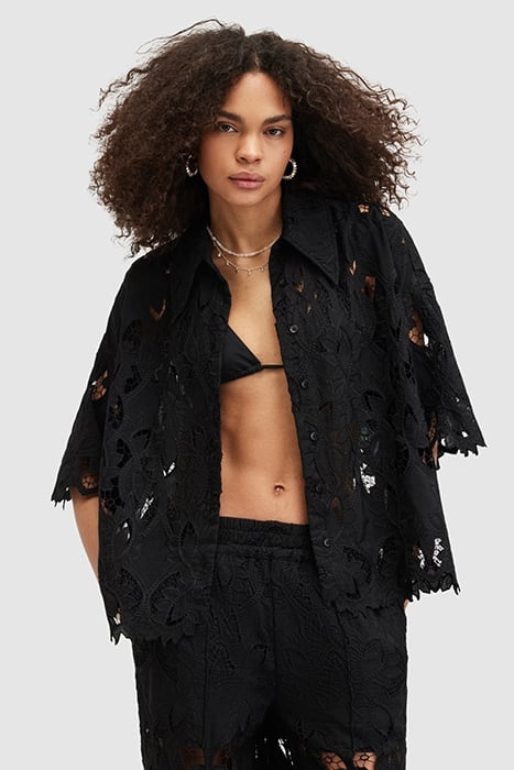 CHARLI EMB SHIRT BLACK 5