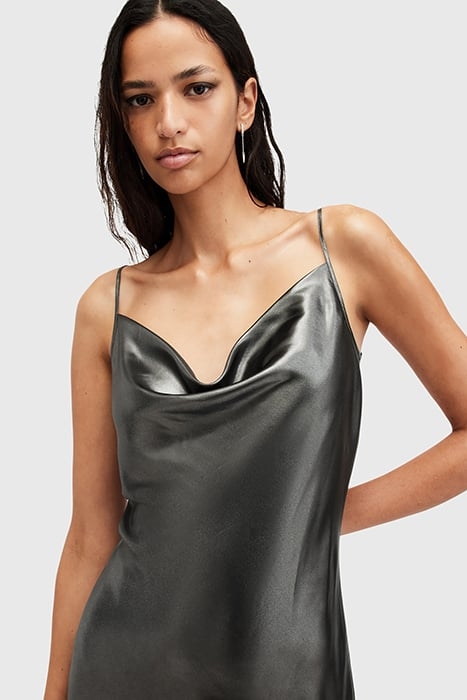 HADLEY DRESS METALLIC GREY 6