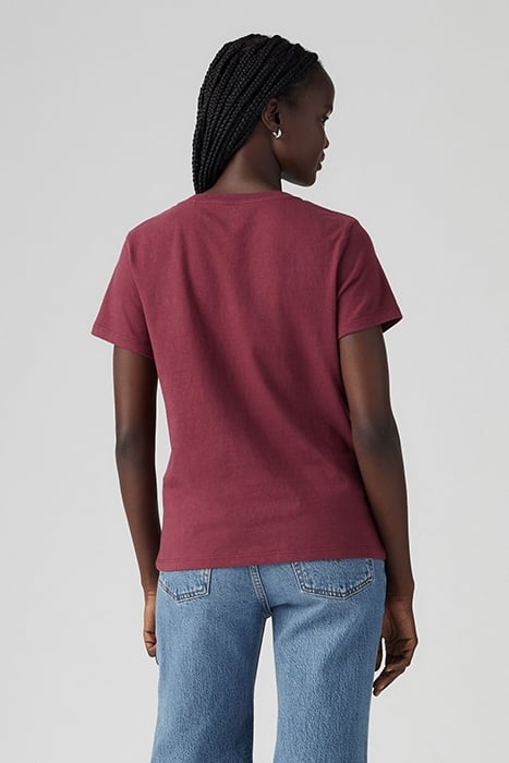 PERFECT SLUB VNECK BURGUNDY SLUB 2