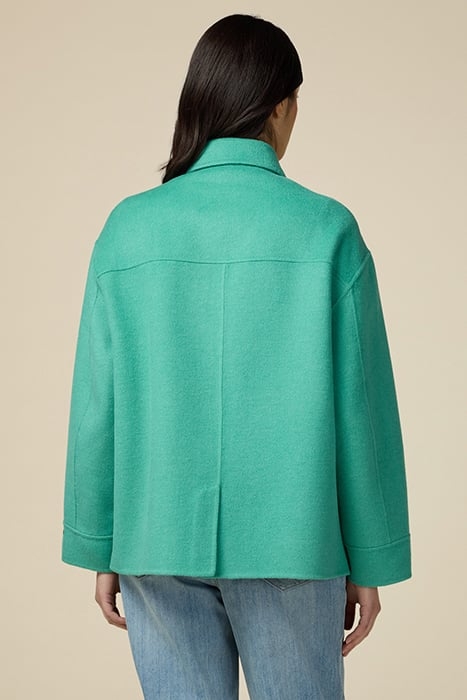 WOOL BLEND CLOTH JACKET GREEN 2