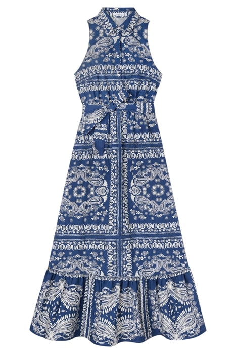 FOULARD PATTERNED CHEMISIER DRESS BLACK 3