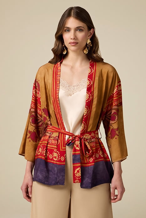 VISCOSE KIMONO JACKET YELLOW 1