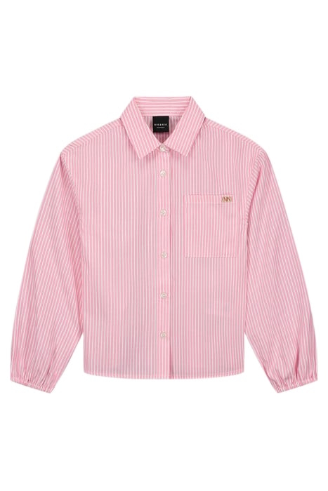 LENA STRIPE BLOUSE LAUREL PINK 1