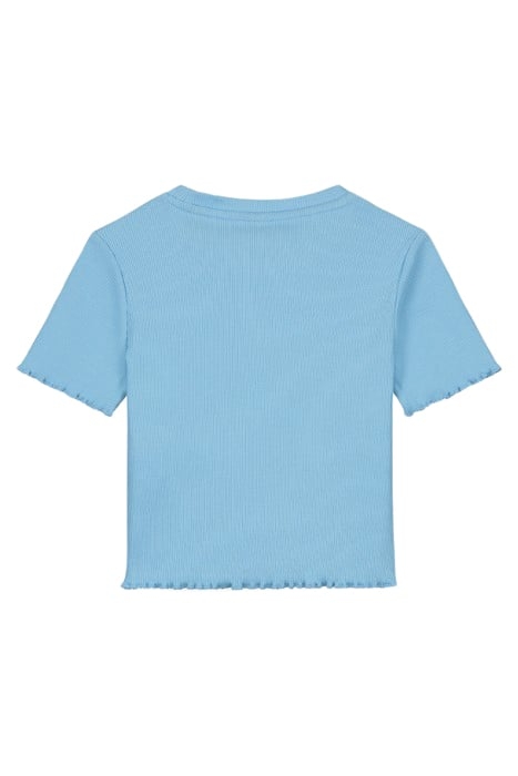 LETTUCE RIB T-SHIRT ATLAS BLUE 2