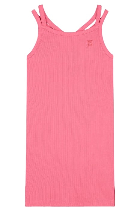 RIB DRESS LAUREL PINK 1