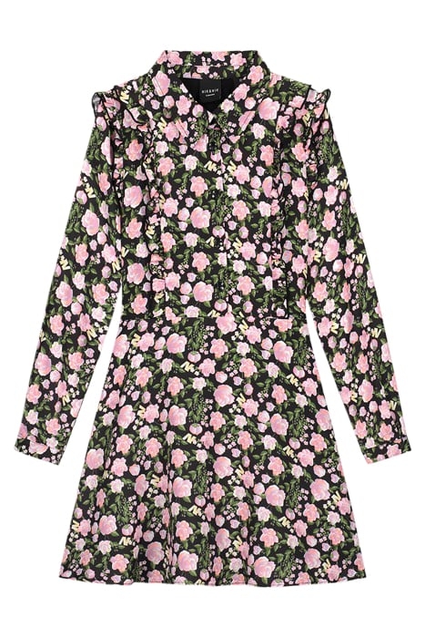 CHARLEY DRESS BLACK/MULTI COLOR 1