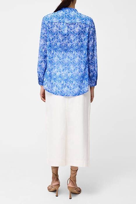 CASS HENLEY BUTTON DOWN TOP SZ18 BLUE MULTI 3