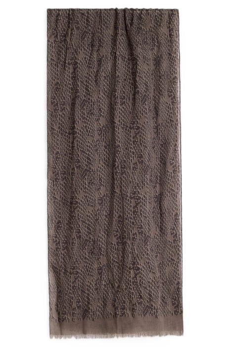 BROKEN ANIMAL PRINT SCARF NUTMEG 1