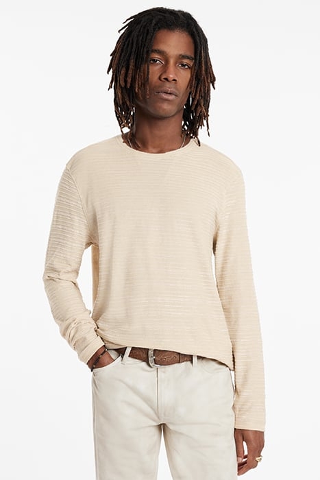 ALAIN LS CREW IN VARIEGAT TOAST 1