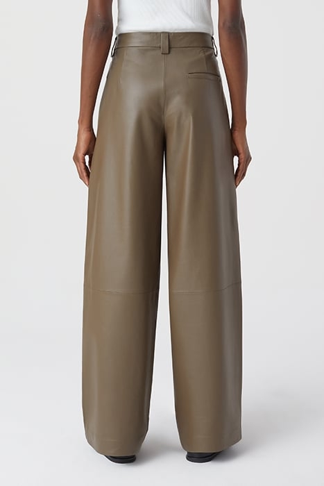 HELSTON LEATHER PANTS OLD PINE 2