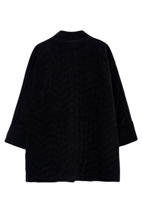 VALENTINE VELVET COAT CHARCOAL GREY 2