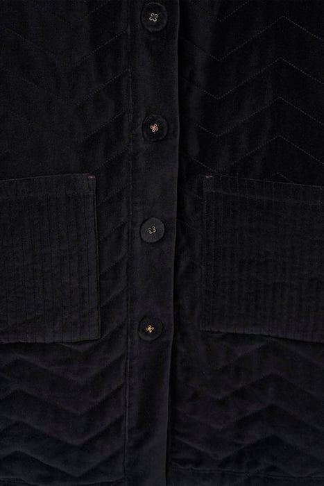 VALENTINE VELVET COAT CHARCOAL GREY 4