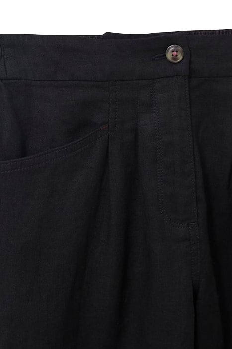 ROWENA LINEN TROUSER PURE BLACK 4