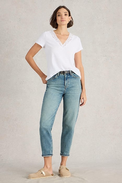 ELLIE LACE TEE BRILLIANT WHITE 1