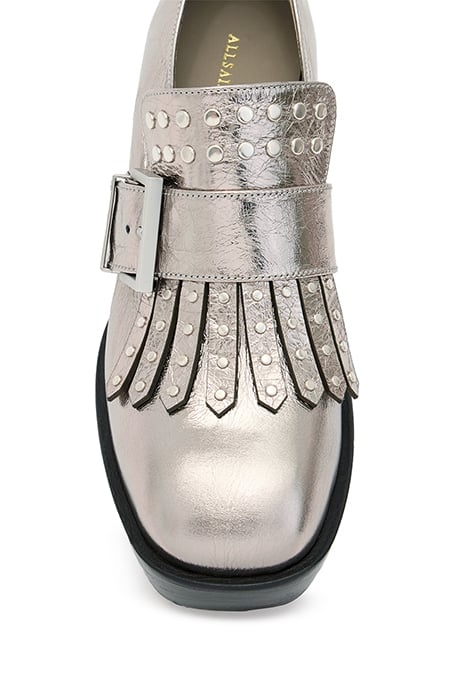 ZIA STUD LOAFER GUNMETAL GREY 6