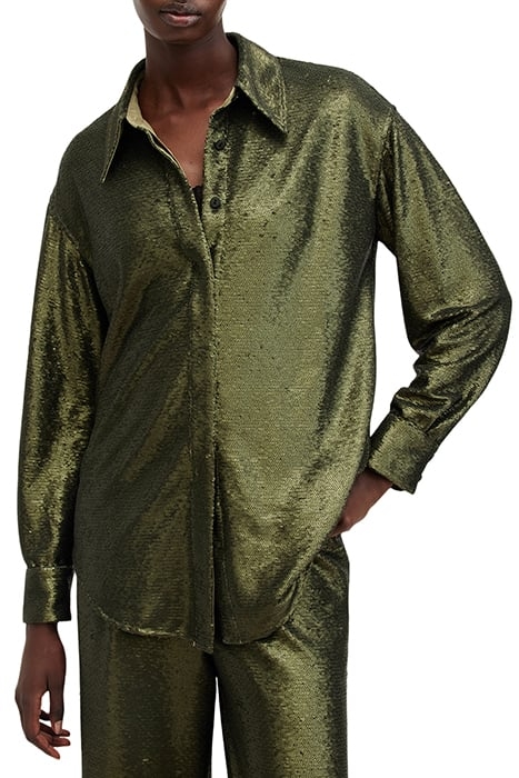 CHARLI SEQ SHIRT OLIVE GREEN 1