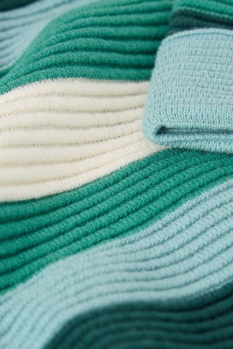 JANA STRIPE JUMPER GREEN MULTI 7