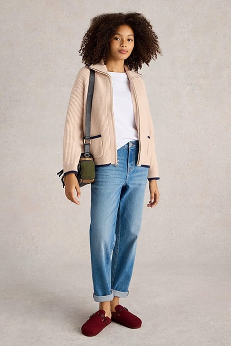 BETTY ZIP THROUGH BOMBER LIGHT NATURAL 1